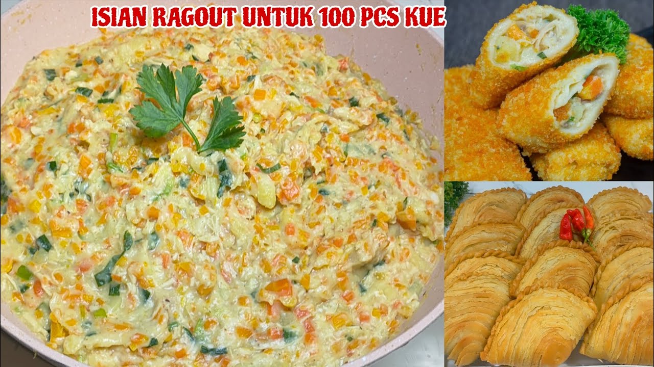 RESEP ISIAN RAGOUT UNTUK 100 PCS KUE‼️LEBIH AWET TIDAK GAMPANG BASI LUMER & CREAMY