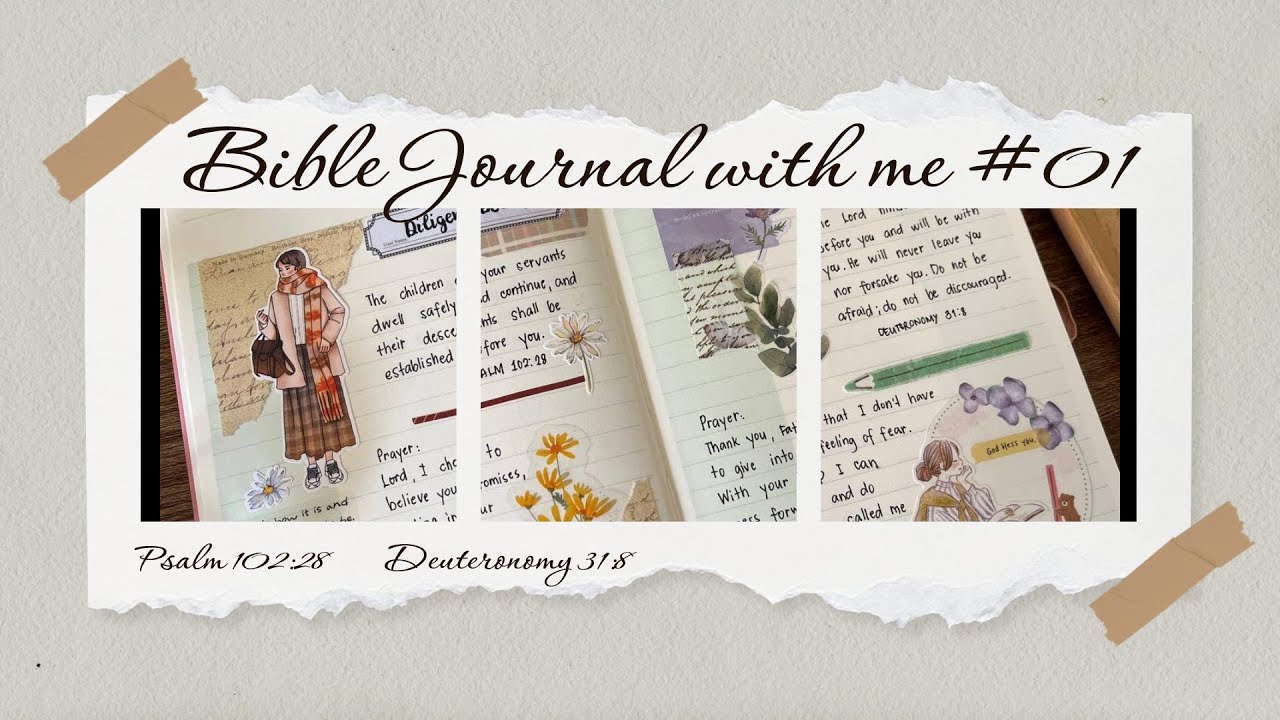 Bible Journal with me: (Diligent Belief/Facing Fear) #01 #bibleverses #journaling #faithquotes