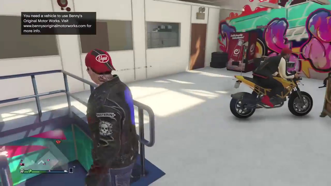 INSIDE BENNYS GARAGE GRAND THEFT AUTO  V ONLINE