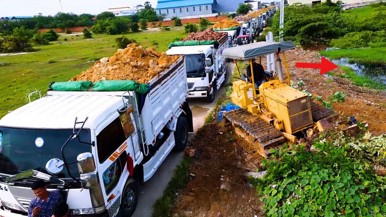 Nicely First Start Project!! Transforming a Landfill Dumping & Dozer in Action!