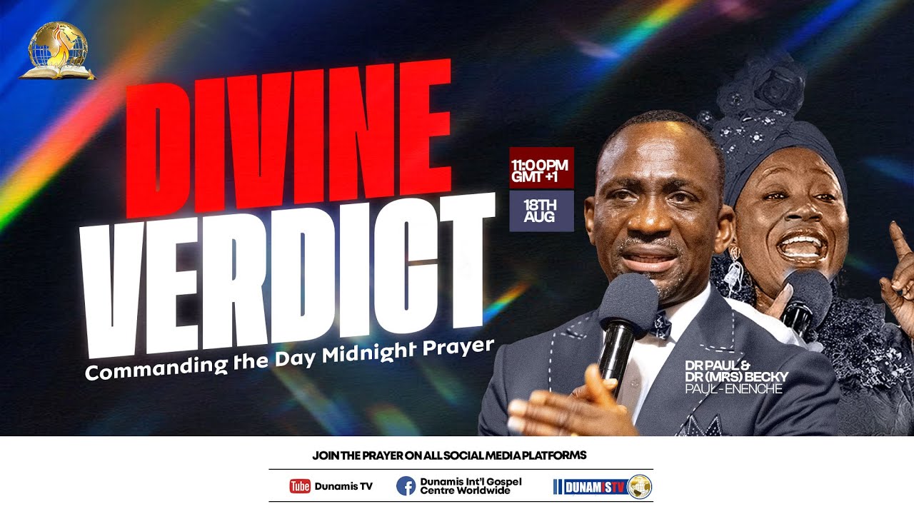 COMMANDING THE DAY MIDNIGHT PRAYER || DIVINE VERDICT || 18-08-2025