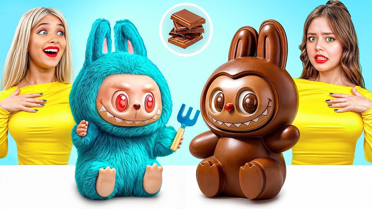 Desaf&iacute;o de comida real vs. chocolate | Desaf&iacute;o de cocina con chocolate de RATATA POWER