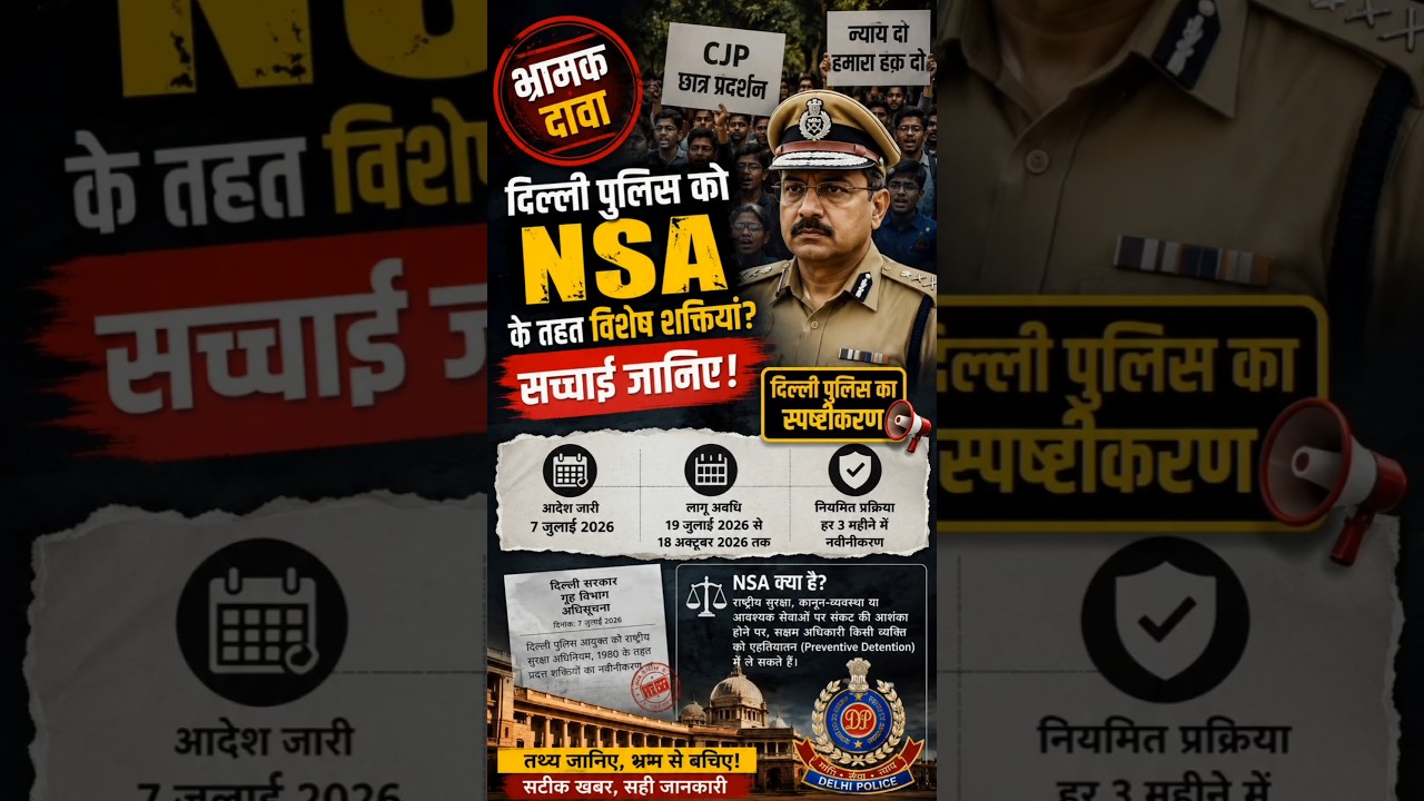 Did Delhi Police Get NSA Powers Due to the CJP Protest? | Truth Behind the Viral Claim