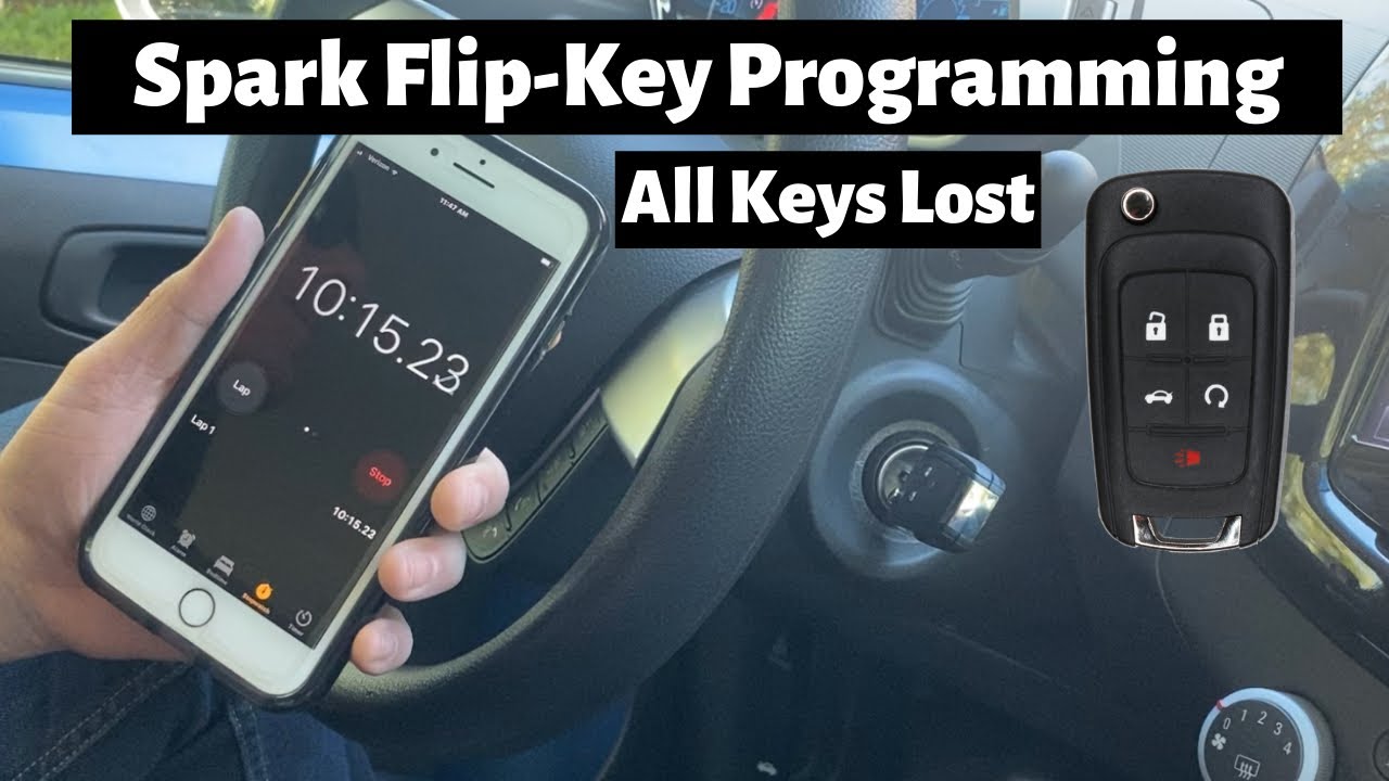 How To Program A Chevy Spark Flip Key Remote Fob 2014 - 2020 DIY Chevrolet All Keys Lost Tutorial