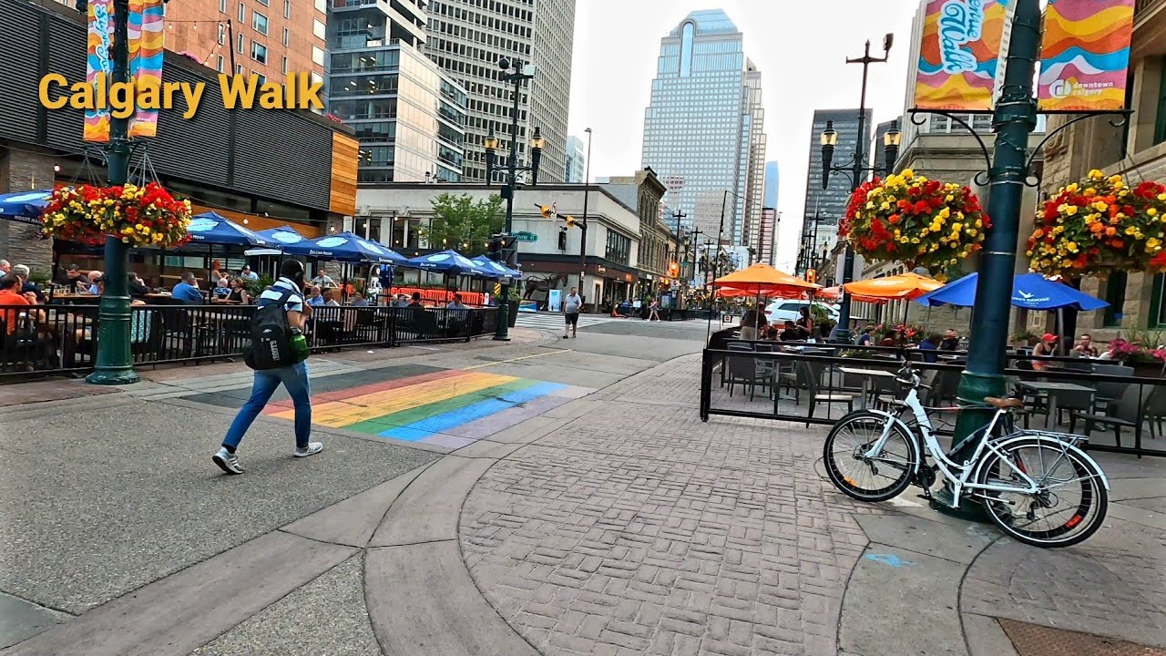 Stephen Avenue Walk Downtown Calgary, AB, Canada