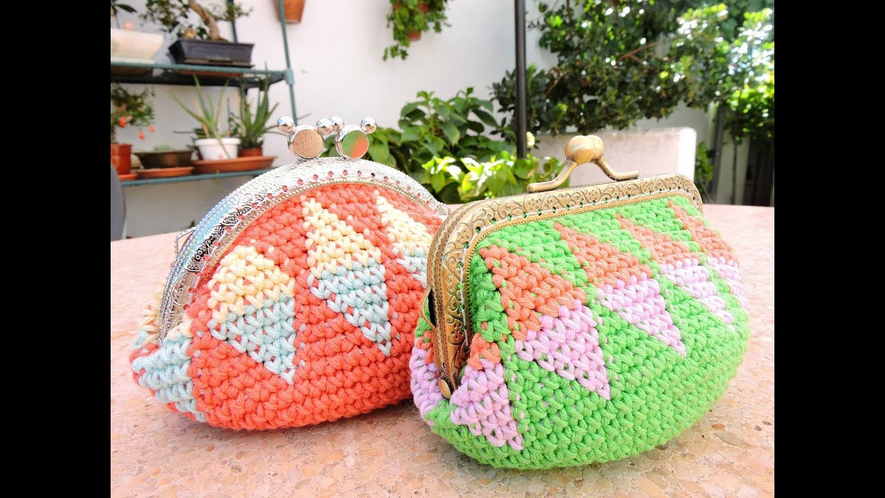 Monedero tapestry crochet free pattern