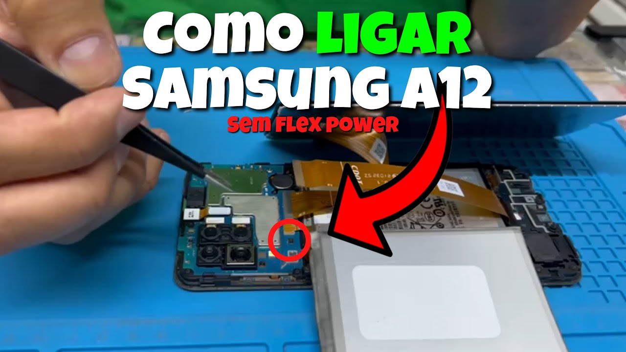Como ligar samsung a12 sem o flex power (test point) - FLY Distribuidora