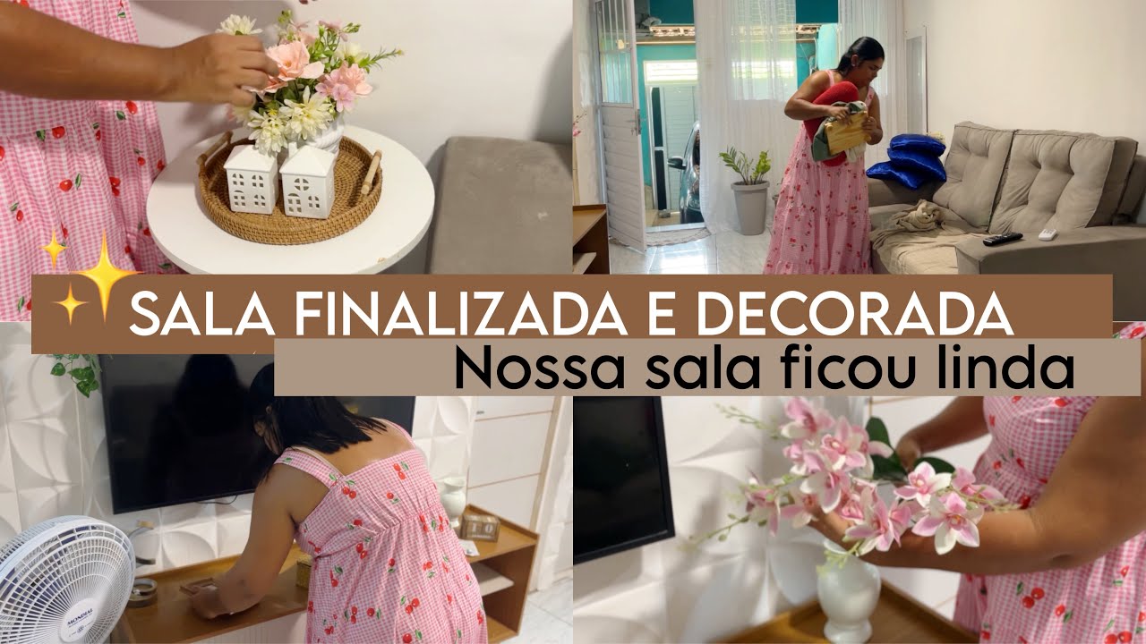 ✨SALA FINALIZADA E DECORADA ✨|| NOSSA SALA FICOU LINDA || #kamilagoes 