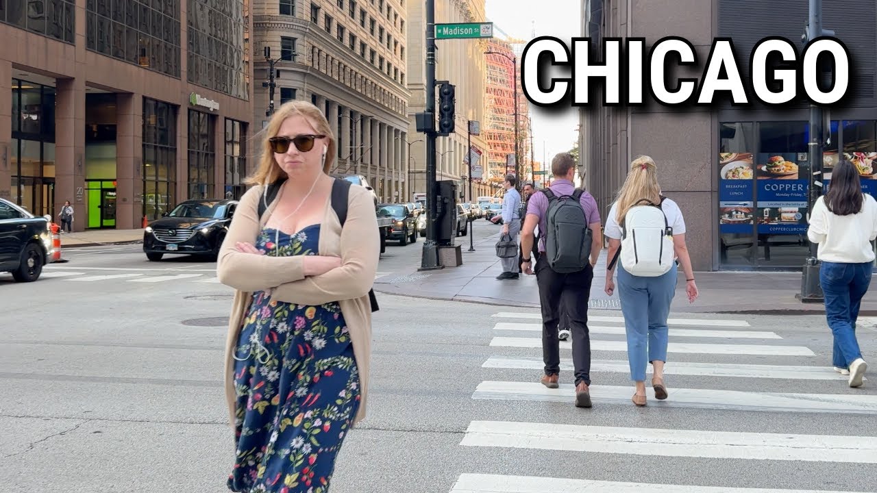 🇺🇸 Chicago Walk On Day After Labor Day - Downtown On Tuesday | September 2, 2025 | 4K City Sounds