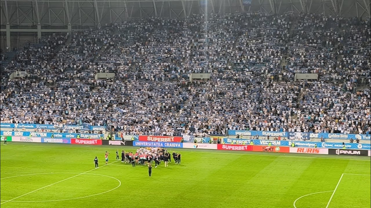 #1389 #Fotbal - Conference League: Universitatea Craiova - Basaksehir 3-1! Noapte albastra in Banie 