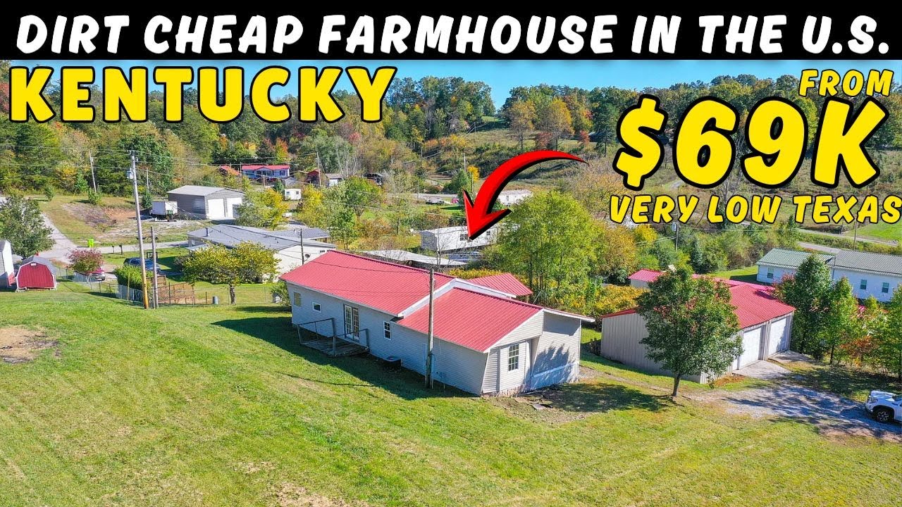 DIRT-CHEAP KENTUCKY FARMHOUSES with acreage – Hidden Real Estate Gems!
