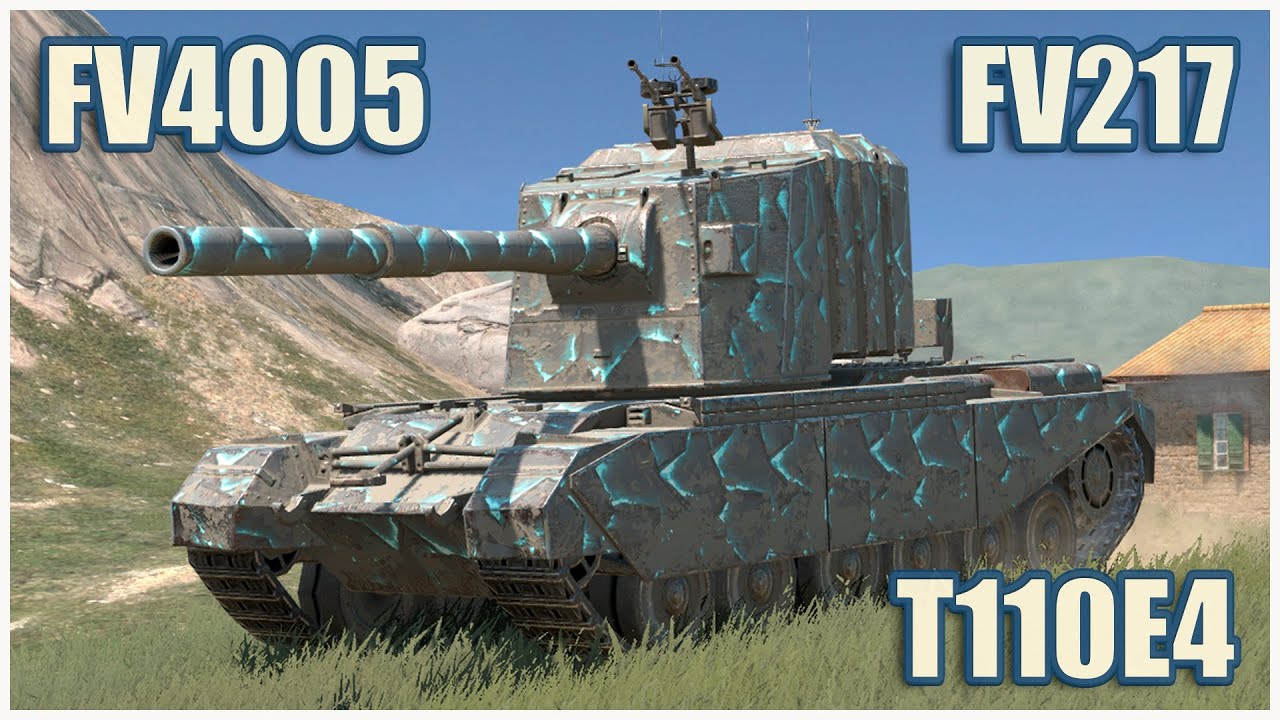 Badger, FV4005 & T110E4 • WoT Blitz Gameplay