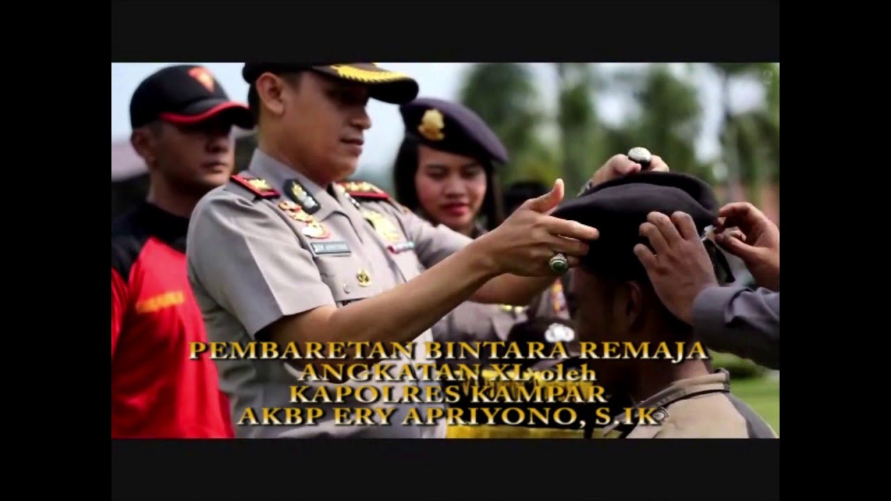 Bintra dan Pembaretan Bintara Polri Polres Kampar Angkatan 40 TA. 2016