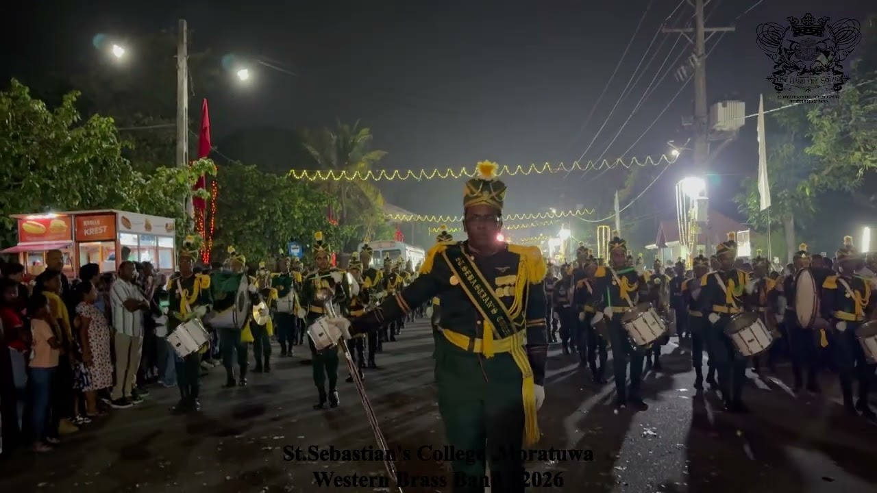 ST.SEBASTIAN'S COLLEGE MORATUWA | WESTERN BRASS BAND Part 03, 2026 Performing 151 Feast 