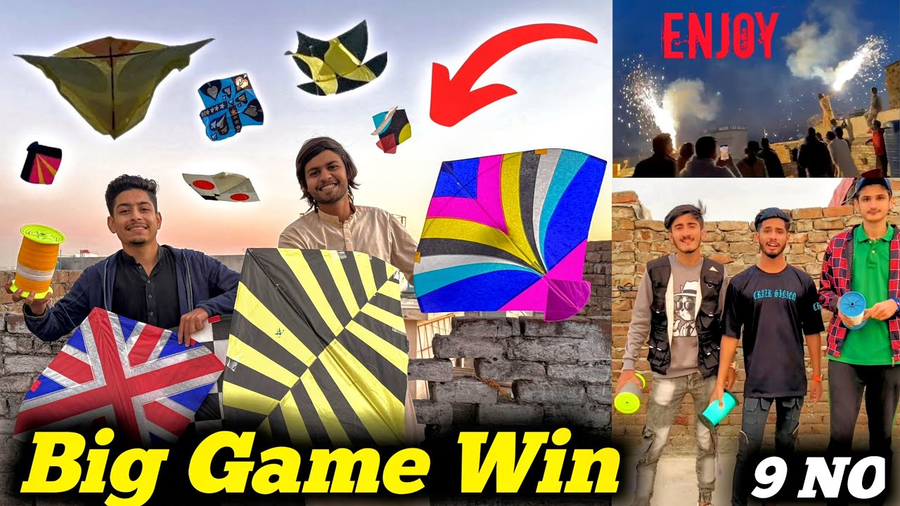 Big Game Win🏆 || Beautiful Kites Flying 🤩 || Big Challenge || kite flying 💥
