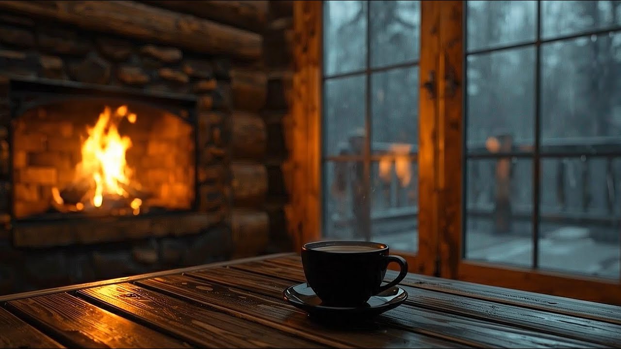 LIVE 🔴 Cozy Rain & Fireplace Sounds 🌧️🔥 Deep Sleep, Relax & Study (No Talking)