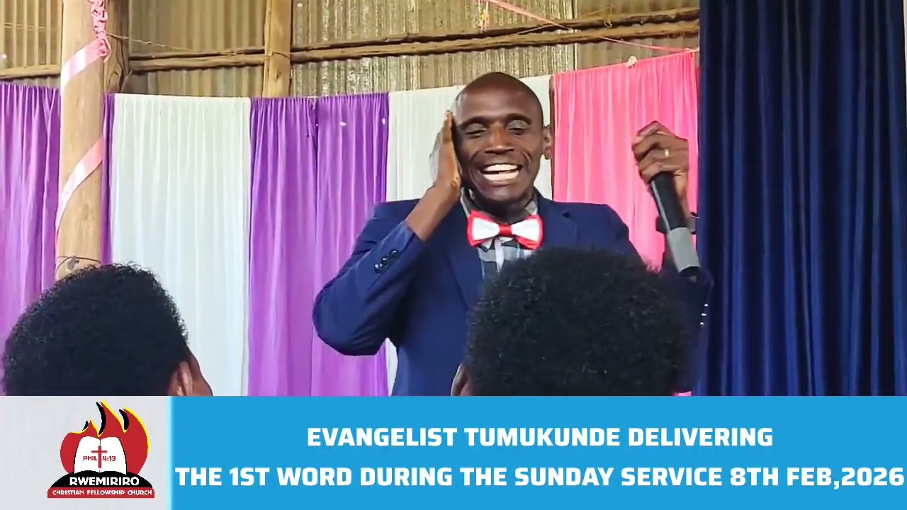 EV. TUMUKUNDE DELIVERING THE WORD OF GOD