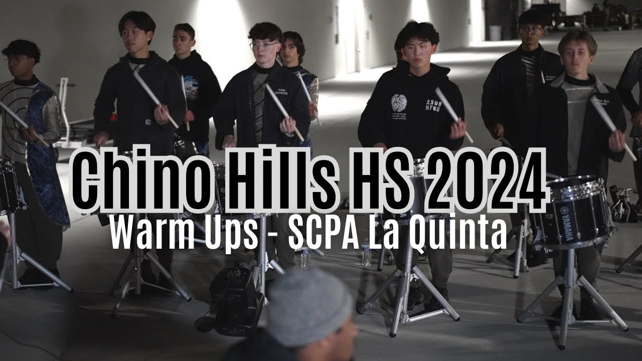 Chino Hills Drumline 2024 Warm Ups || SCPA La Quinta
