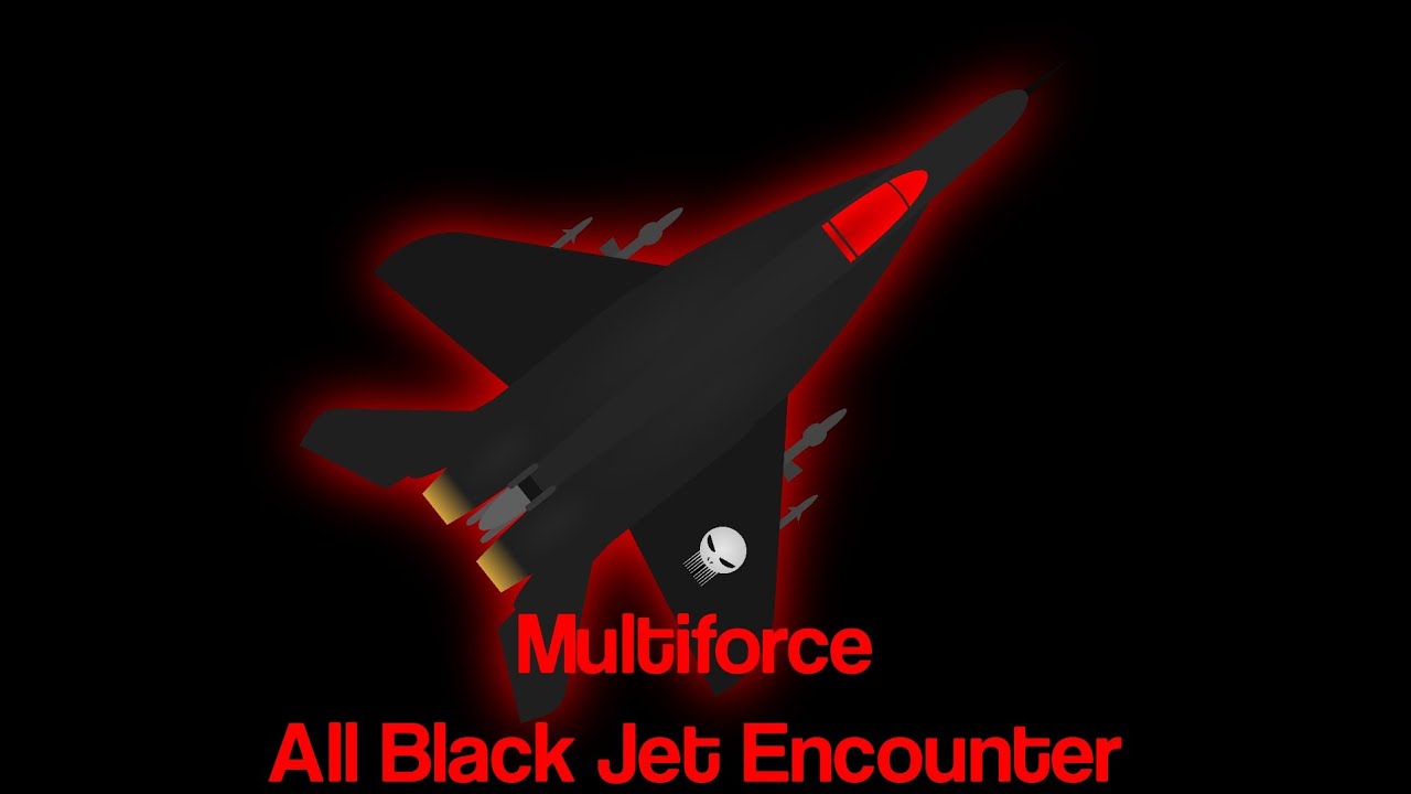 Multiforce All Black Jet Encounter|Stick nodes Animation 