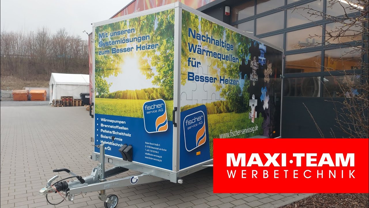 Anhängerfolierung mit Digitaldruck // Kofferaufbau