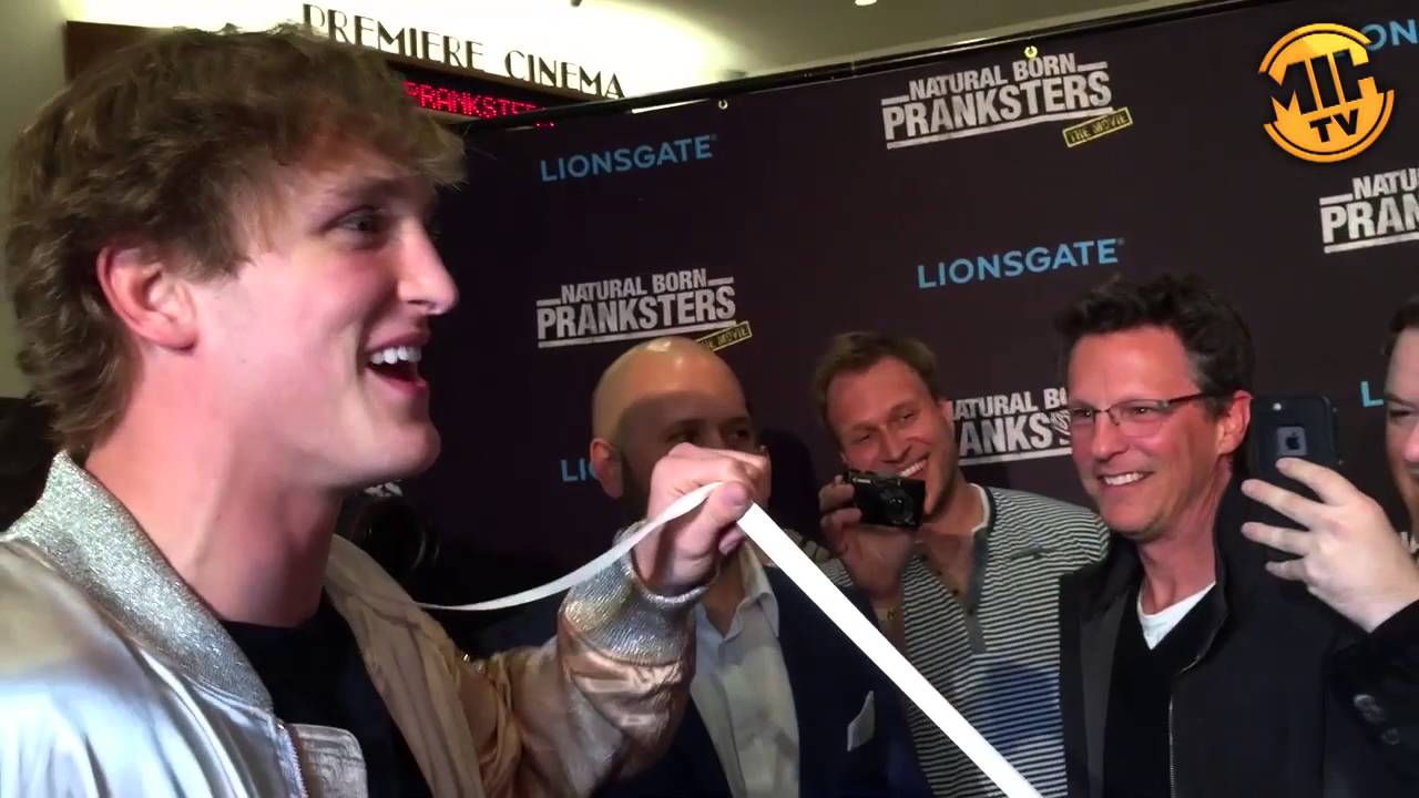 Logan Paul Gets Pranked At 'Natural Born Pranksters' Premiere