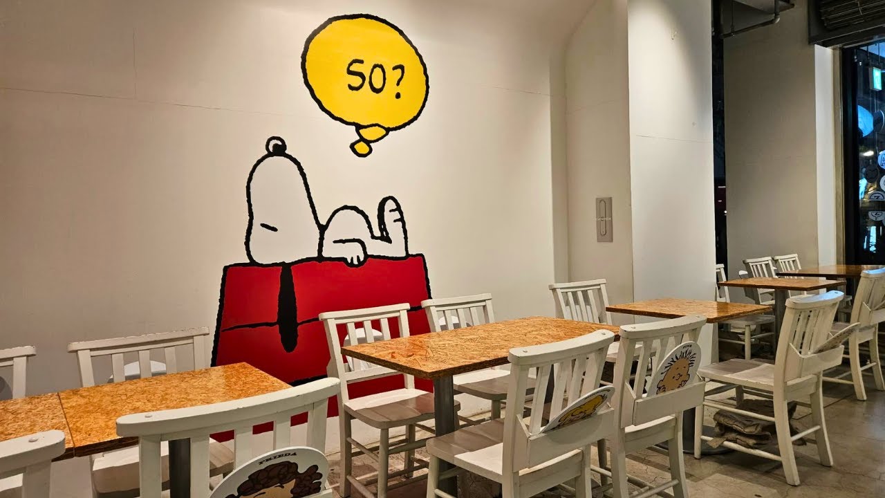Кафе Peanuts в Токио, Япония!
