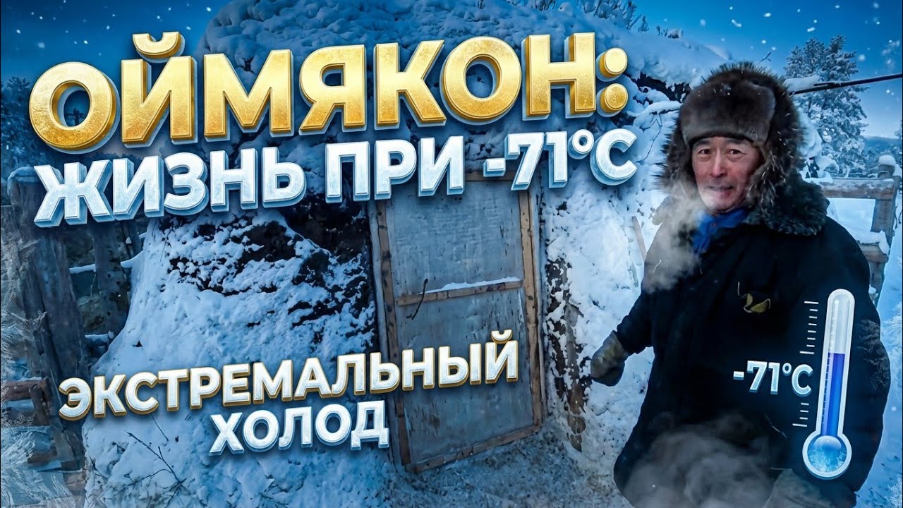 КАК ВЫЖИВАЮТ ЛЮДИ -71? НА Полюсе холода. На Ладе. Cамое холодное место на земле #Оймякон, #Якутия
