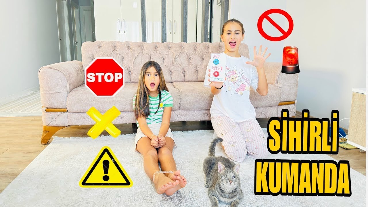 PAUSE /DON CHALLENGE !! ADA VE ASYA SİHİRLİ KUMANDA İLE DONDURDUM !! #pause 