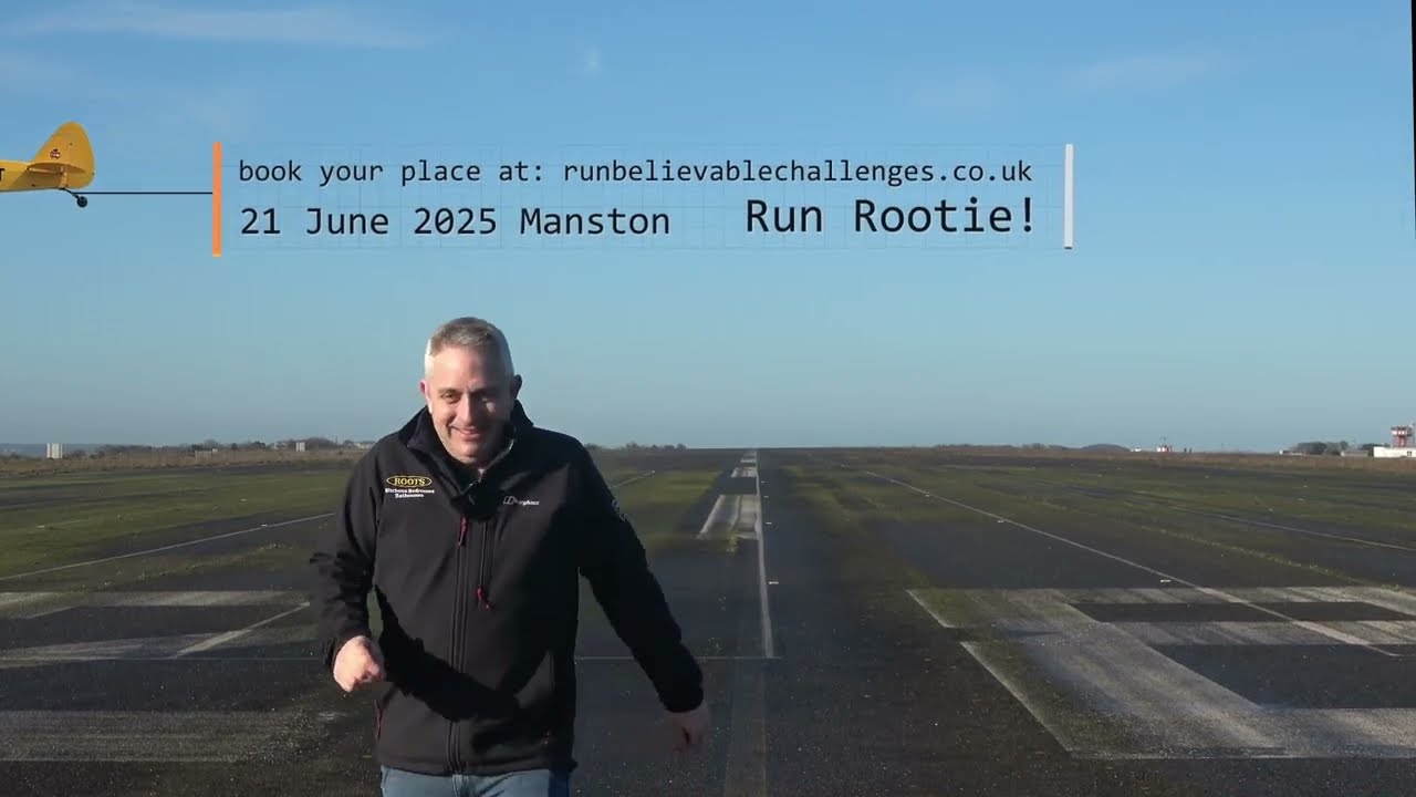 Run Rootie 🏃‍♂️‍➡️ This is where I learnt to fly, now I'm going to run a marathon at Manston