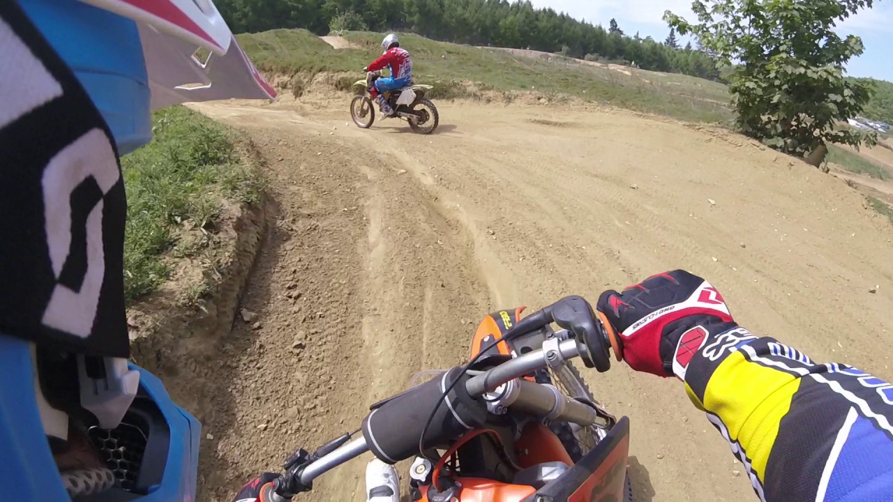 DENNIS SLYTHE MX. KTM 150, RM 125 AND T-SHIRT BOY ON YAMAHA DIESEL
