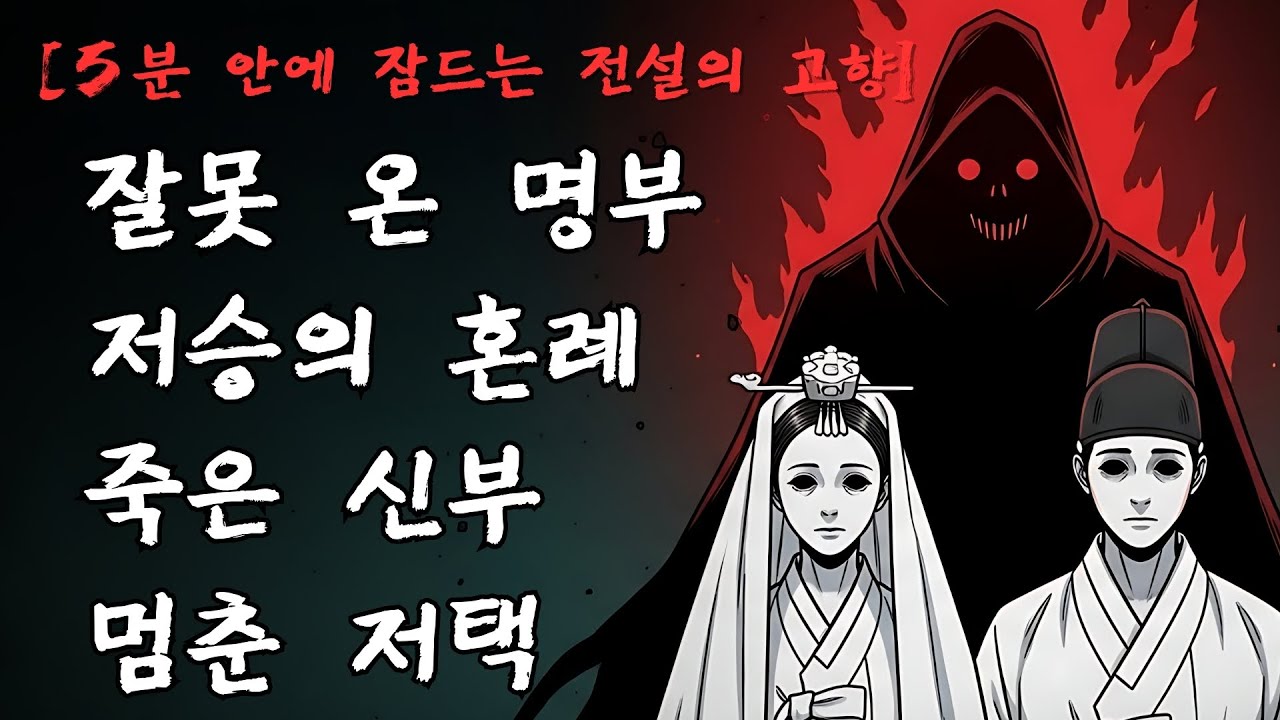 [5분 안에 잠드는 전설의 고향] 저승사자가 혼례를 올린 밤｜백가 저택의 신부 괴담｜충청도 전설