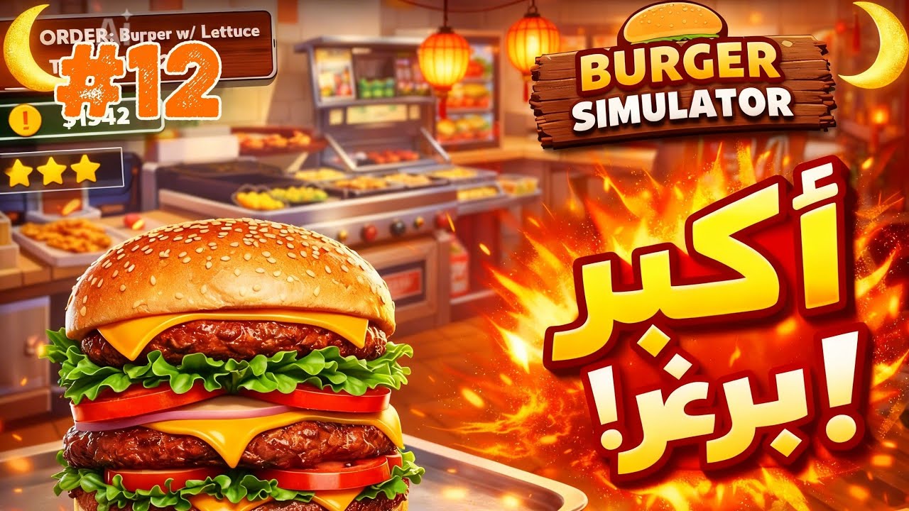 Simulation burger/سلسلة 30 يوم 30 لعبة مختلفة. 12/30