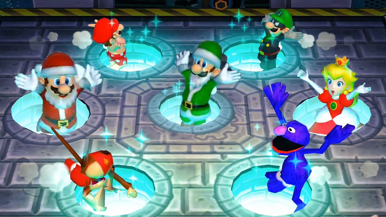Mario Party 9 - Mario vs Luigi vs Kermit vs Diddy Kong #MarioGame