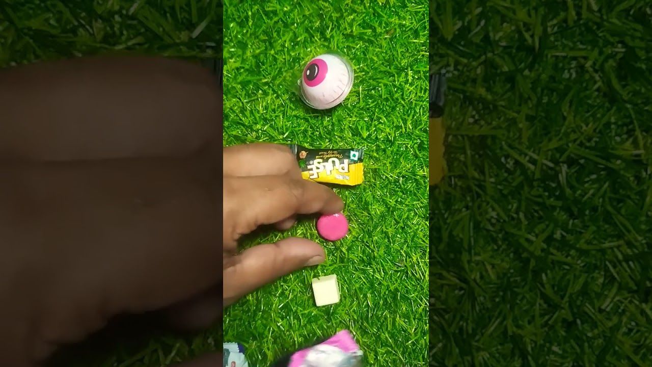 ASMR 2 candy & center fruit or eye ball unboxing😍🍬🍬#candyopeningvideo #viral #satisfying#shorts