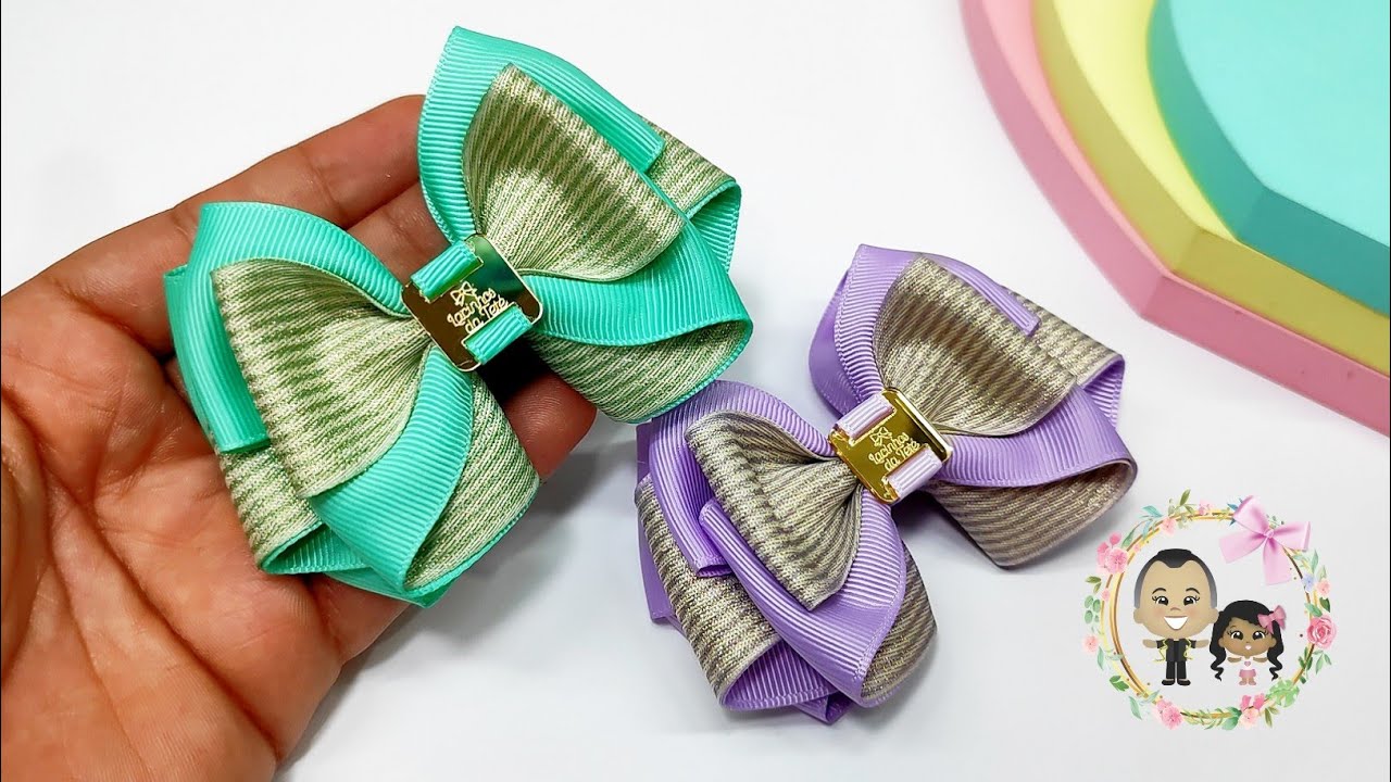 Laço Lunna plus na fita n9. Dica para iniciantes 🎀