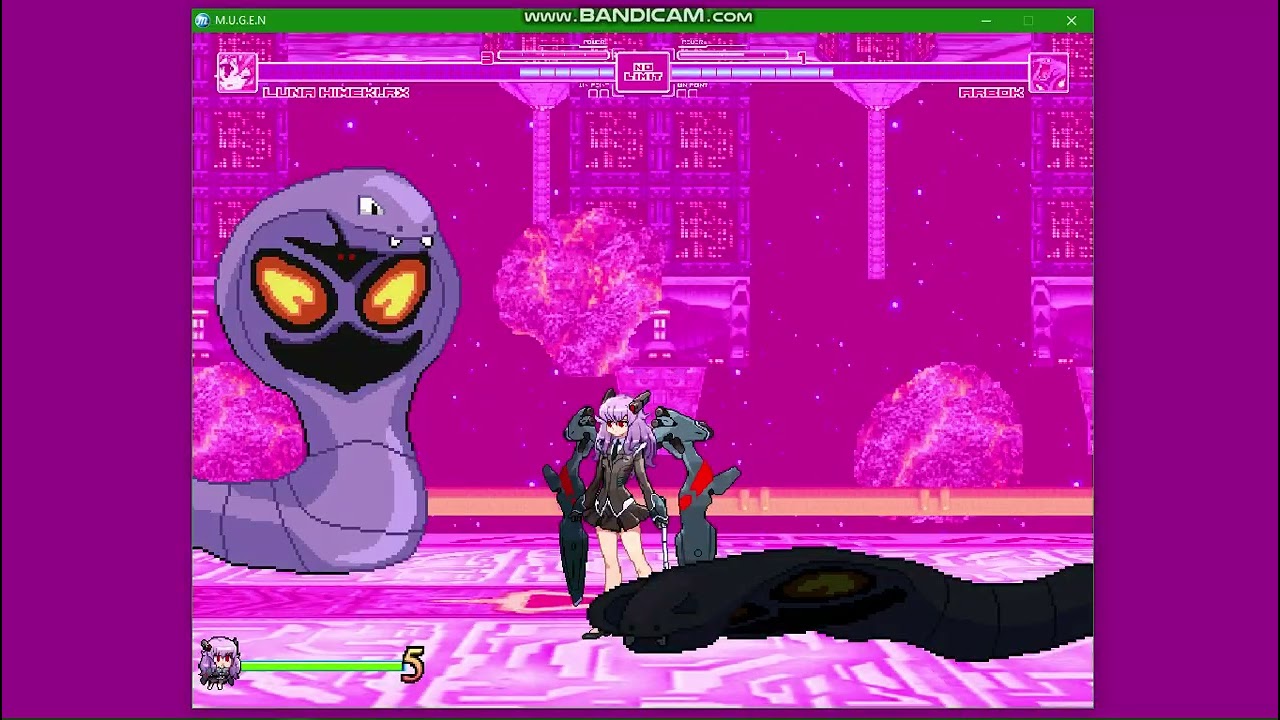 MUGEN REQUEST:Luna Himeki. Rx 1.0.0 vs Arbok |🍟MUGEN ALL STARS 1.1B