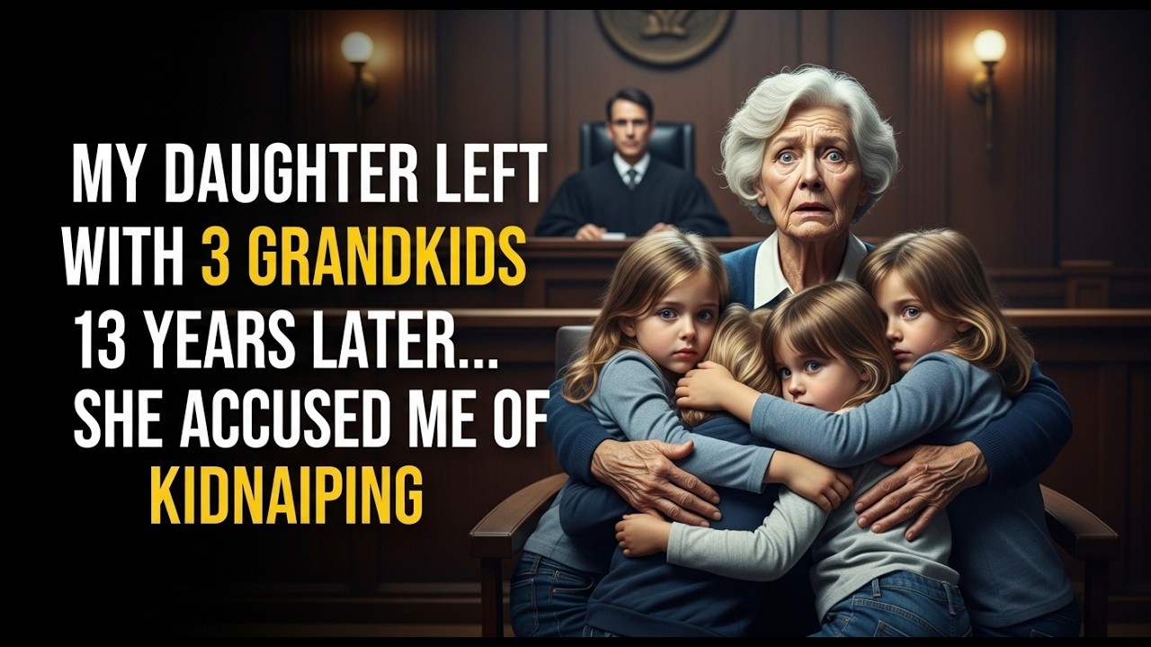 My daughter left me with my 3 grandkids… 13 years later she accused me of kidnapping!
