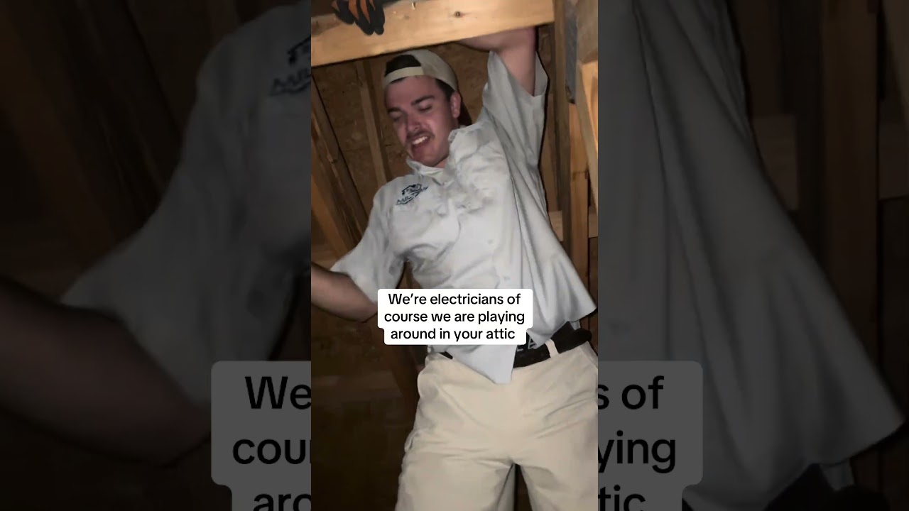 Of course we are having fun #electricaljob #electrician #fyp #work #trades #construction #electrical