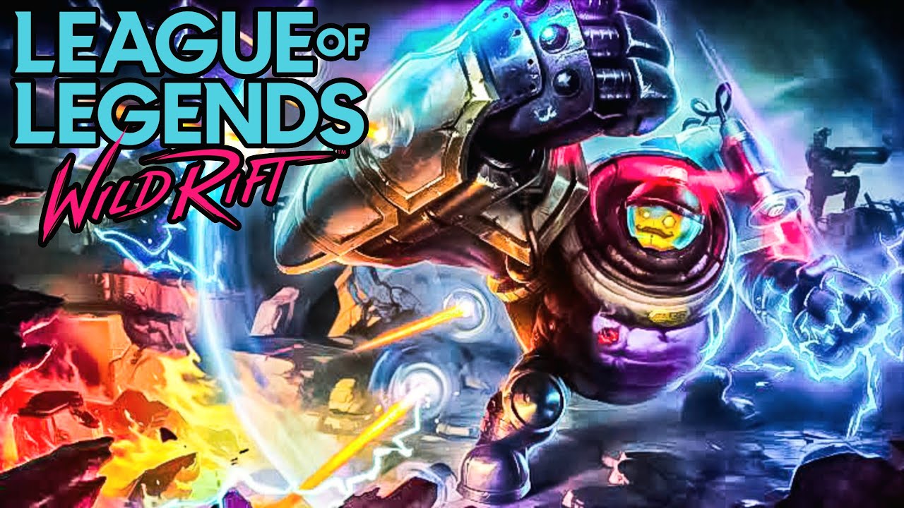 LOL WILD RIFT - BLITÃO BRILHOU COM DIREITO A FLASH CRIMINOSO NO FINAL 