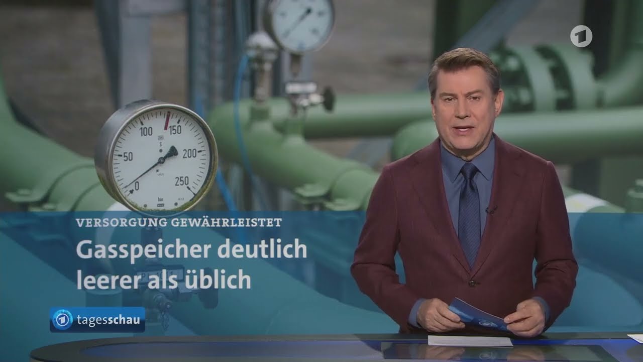 Gasspeicher in Deutschland nur noch zur H&auml;lfte gef&uuml;llt