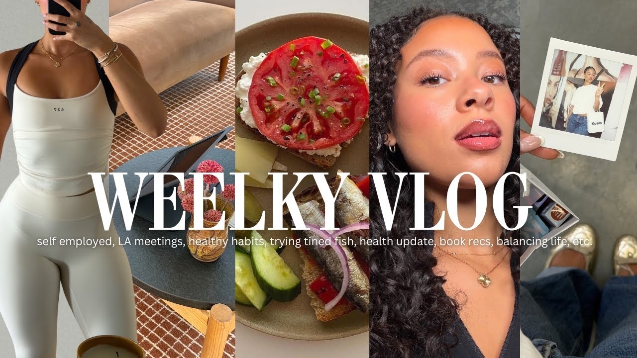 WEEKLY VLOG l healthy meals, honest chit chat, heated workout, hair growth update, reseting