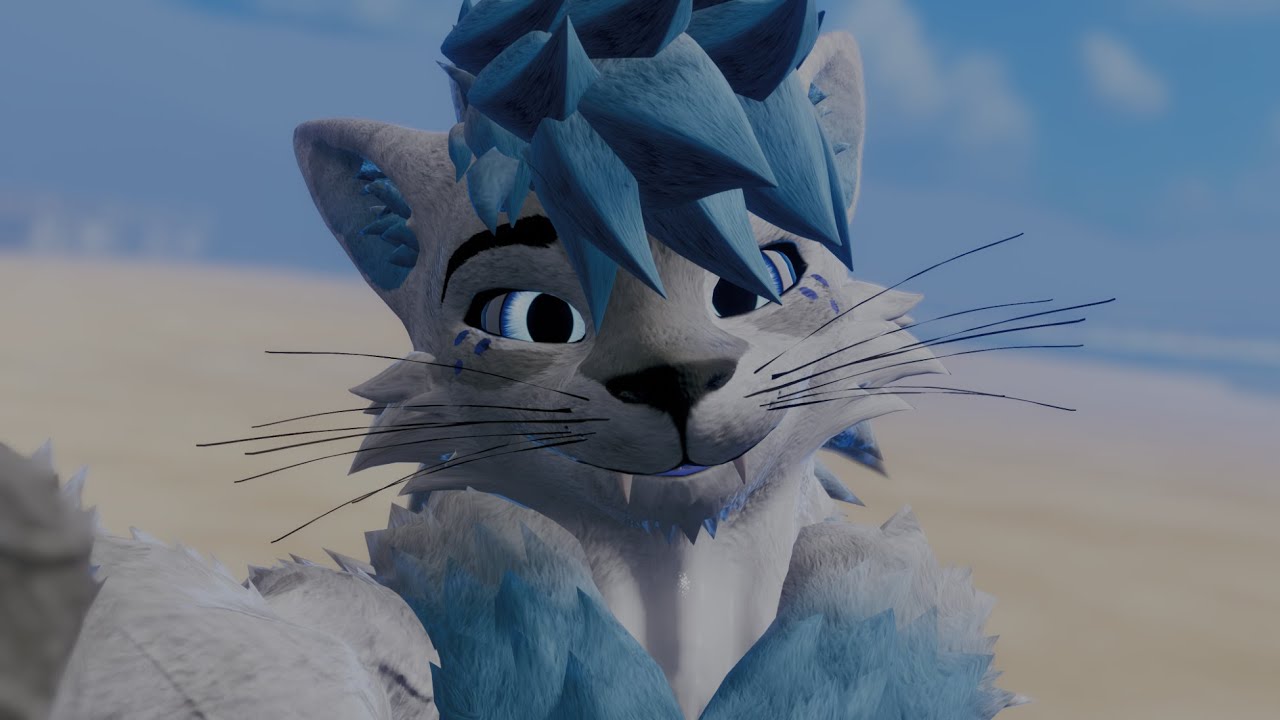 ASMR | SR3D | Fluffy Lion Brushes You | Brushing, Soft Speaking, Tapping