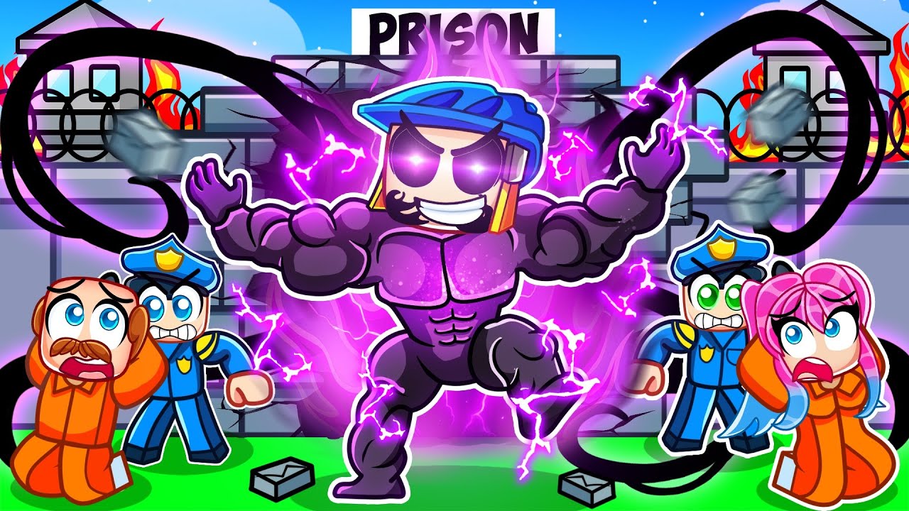 Becoming DARK JEFFY TO ESCAPE In Roblox PRISON HUSTLE!