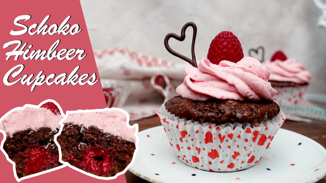 Himbeer Schoko Cupcakes | super saftig und fluffig