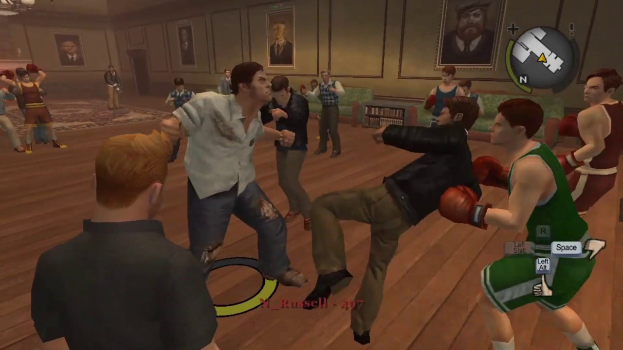 Bully SE: Russell (Semi-Boss Style) vs. Greasers and Preps (Boxers)