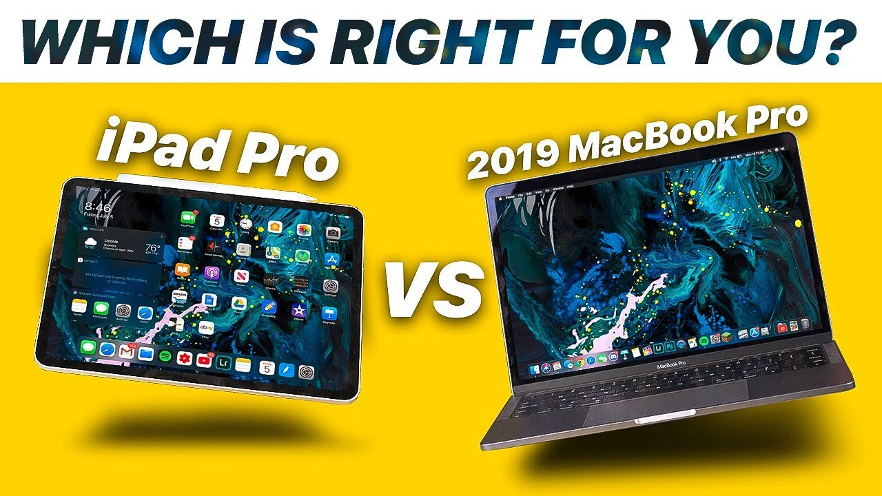 iPad Pro (iPadOS) vs 2019 MacBook Pro 13