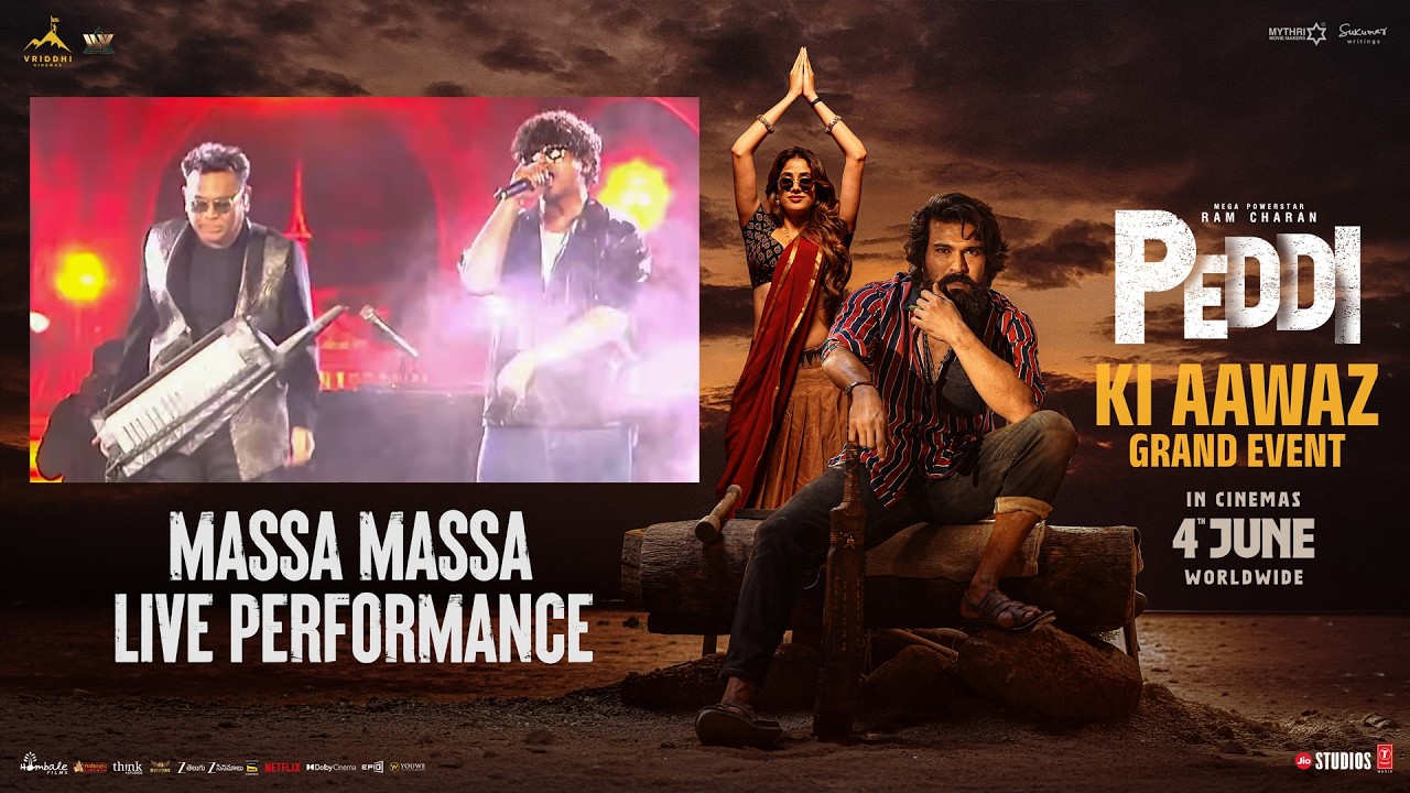 Massa Massa Song Live Performance | #PEDDIKiAawaz Grand Event | Ram Charan | A R Rahman