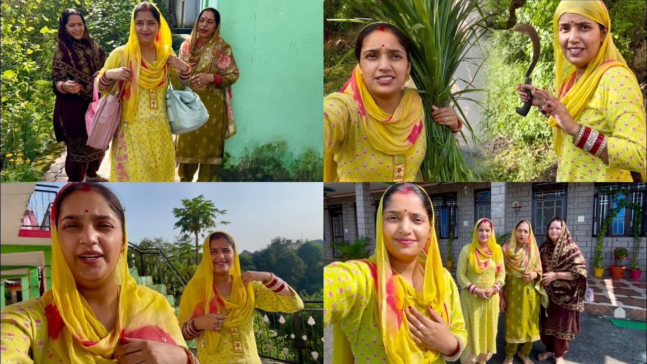 सासू माँ ने घर की सारी ज़िम्मेदारी हम दोनों को दे दी 🙂#twins #himachal #village 