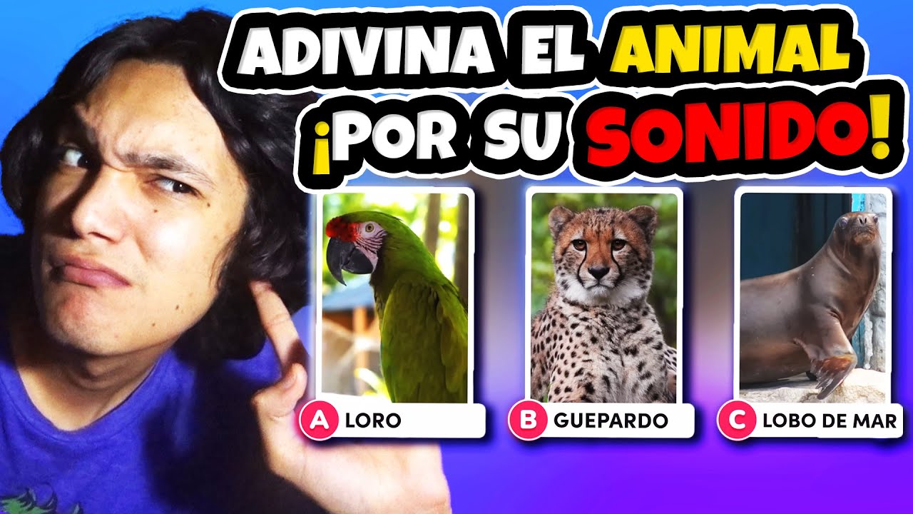 ESTO es muy CONFUSO😭👌 | Adivina el ANIMAL por su SONIDO🦜🐅🐮