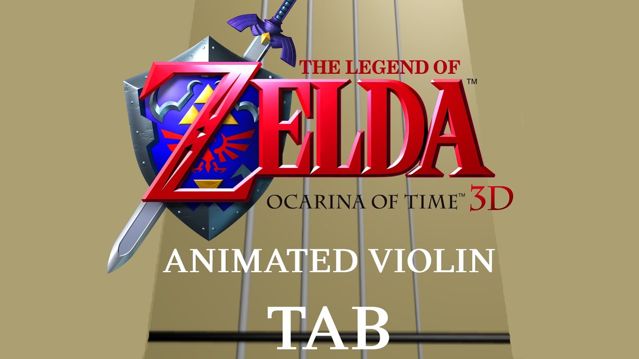 Zelda Ocarina Of Time Medley - Animated Violin Tab
